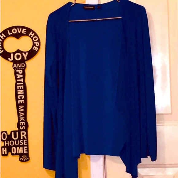 Gorgeous  Blue Nina Leonard Waterfall Jacket - Picture 2 of 8